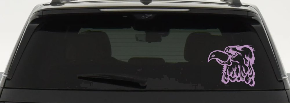 Cartoon Eagle Head Car or Truck Window Decal Sticker