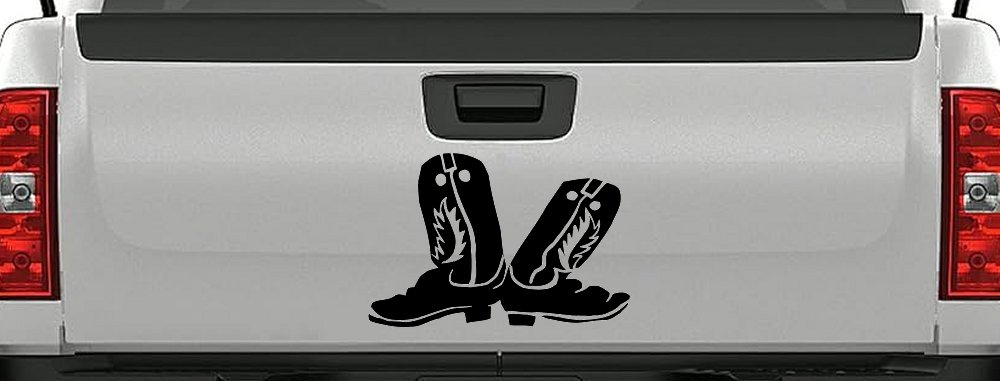 Cowboy Boots Western Farm Ranch Rodeo Car or Truck Window Decal Sticker