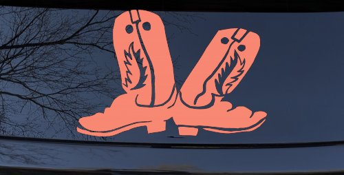 Cowboy Boots Western Farm Ranch Rodeo Car or Truck Window Decal Sticker