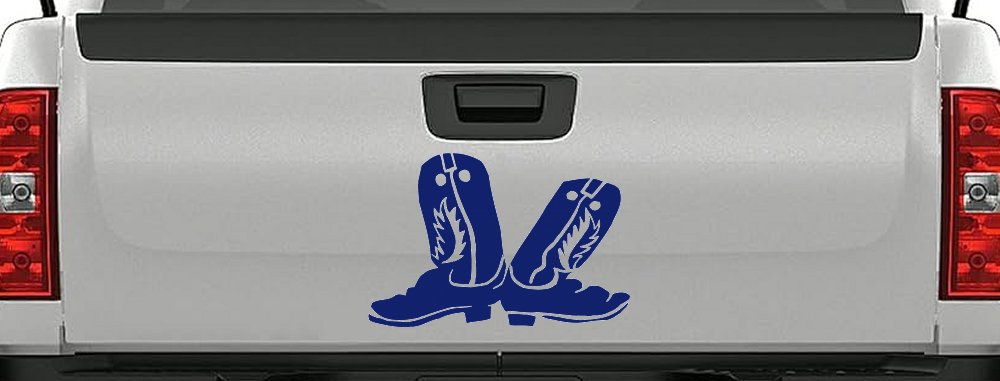 Cowboy Boots Western Farm Ranch Rodeo Car or Truck Window Decal Sticker