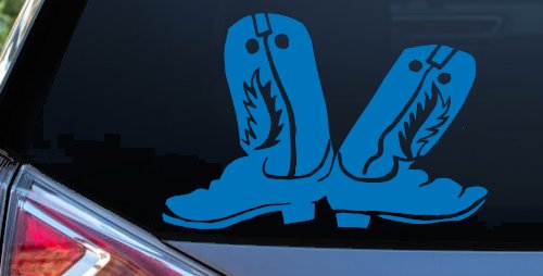 Cowboy Boots Western Farm Ranch Rodeo Car or Truck Window Decal Sticker