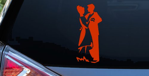 Couple Dancing Line Art People Car or Truck Window Decal Sticker