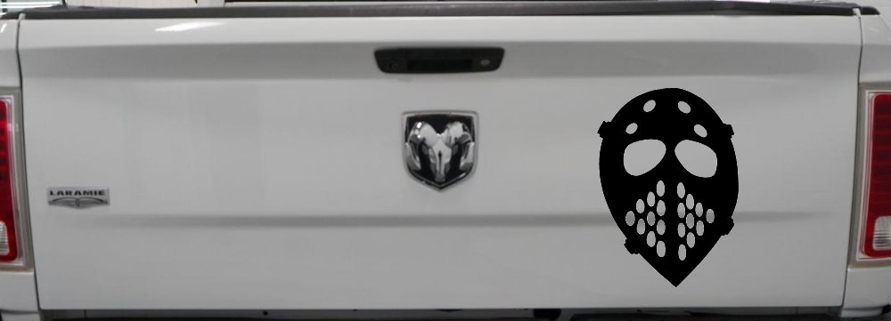 Hockey Mask Sports Car or Truck Window Decal Sticker