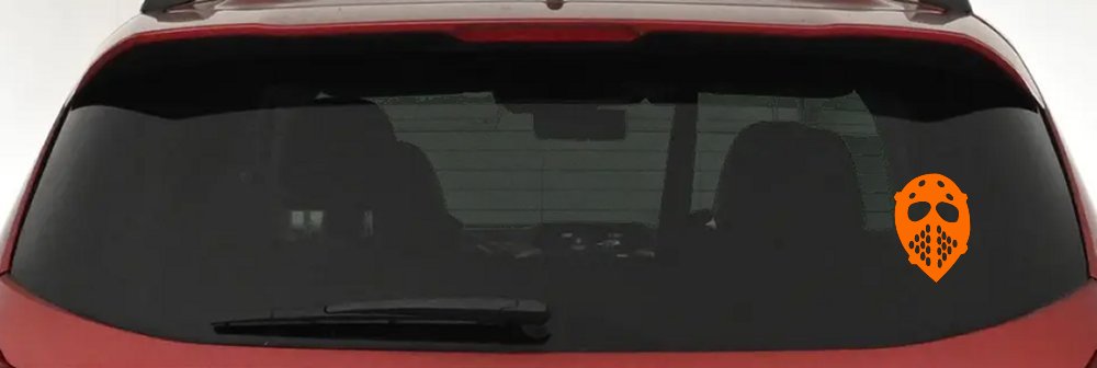 Hockey Mask Sports Car or Truck Window Decal Sticker
