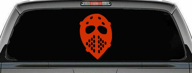 Hockey Mask Sports Car or Truck Window Decal Sticker