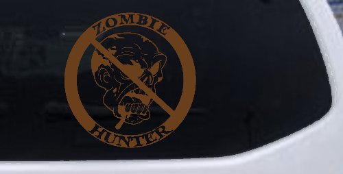 Zombie Hunter Funny Car or Truck Window Decal Sticker