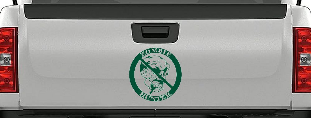Zombie Hunter Funny Car or Truck Window Decal Sticker
