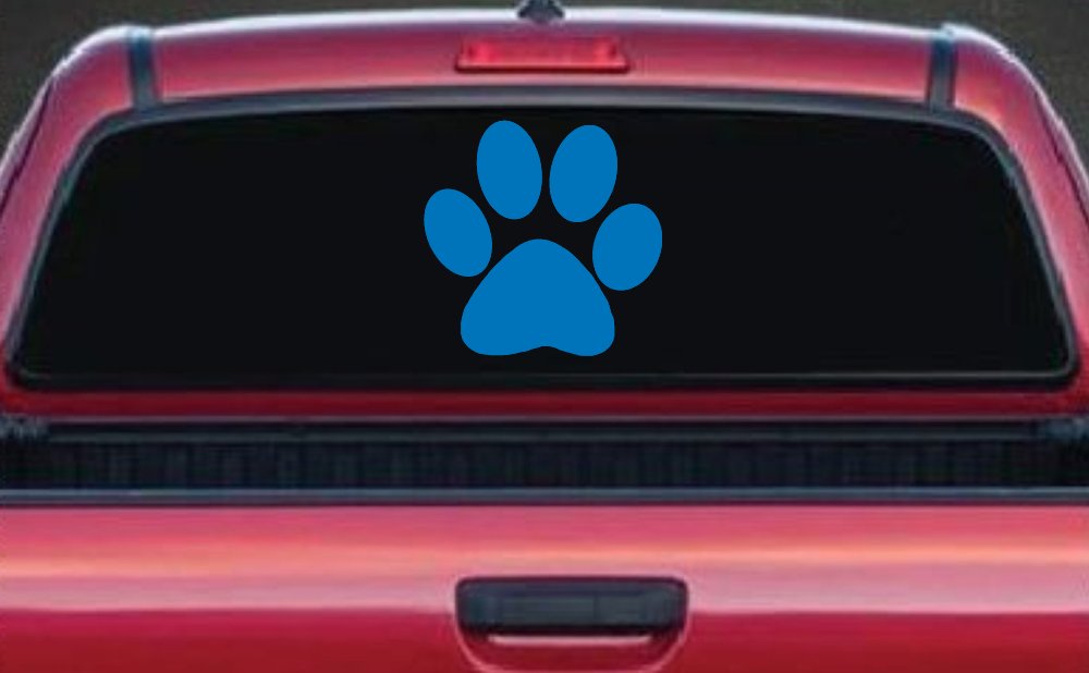 Dog or Cat Paw Sports or Animals Car or Truck Window Decal Sticker