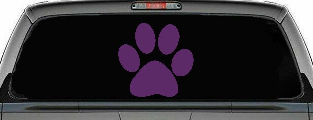 Dog or Cat Paw Sports or Animals Car or Truck Window Decal Sticker