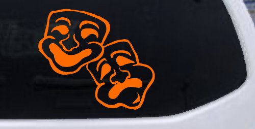 Drama Theater Masks Car or Truck Window Decal Sticker
