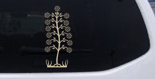 Flower Stalk Car or Truck Window Decal Sticker