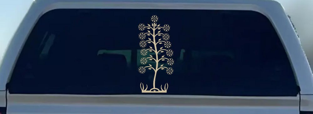 Flower Stalk Car or Truck Window Decal Sticker