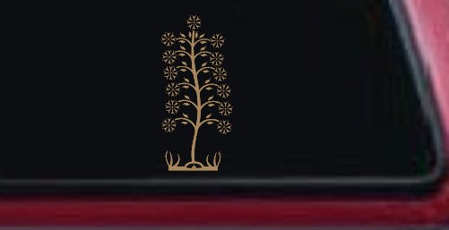Flower Stalk Car or Truck Window Decal Sticker