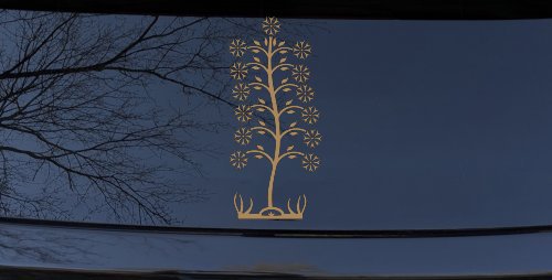Flower Stalk Car or Truck Window Decal Sticker