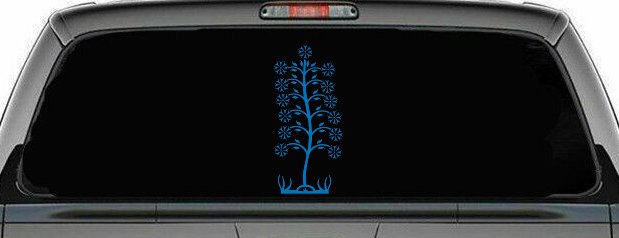 Flower Stalk Car or Truck Window Decal Sticker