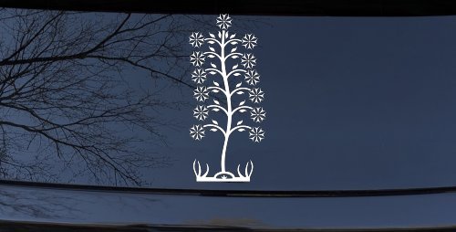 Flower Stalk Car or Truck Window Decal Sticker
