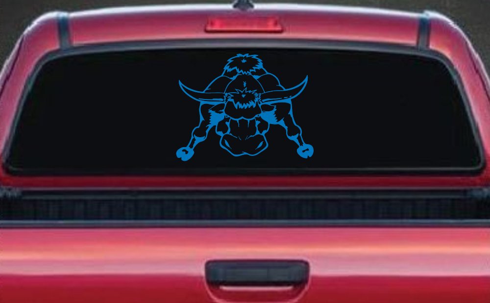 Mean Bad Bull Western Farm Ranch Car or Truck Window Decal Sticker