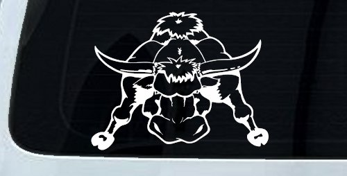 Mean Bad Bull Western Farm Ranch Car or Truck Window Decal Sticker