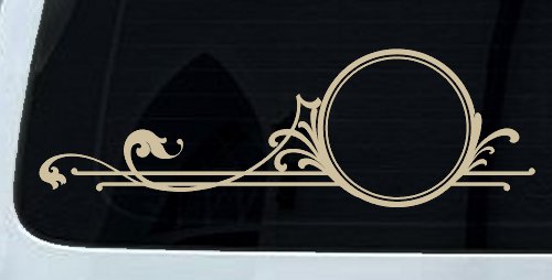 Circle Vine Accents Car or Truck Window Decal Sticker