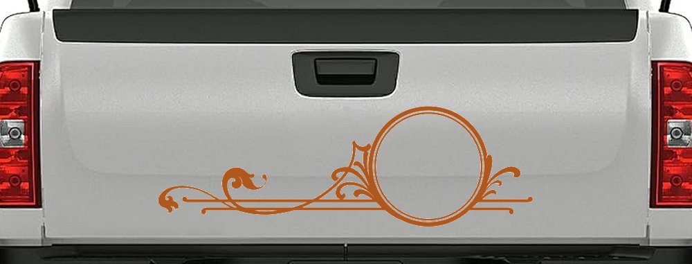 Circle Vine Accents Car or Truck Window Decal Sticker
