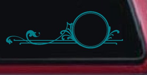 Circle Vine Accents Car or Truck Window Decal Sticker