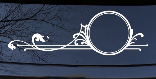Circle Vine Accents Car or Truck Window Decal Sticker
