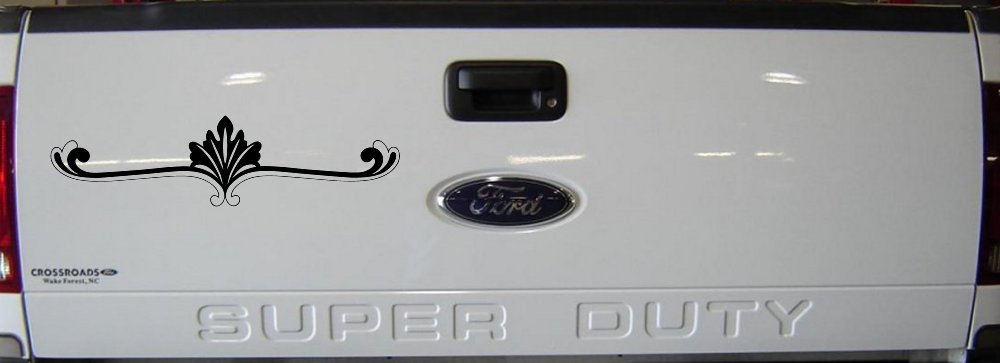 Wide Ornamental Accent Car or Truck Window Decal Sticker