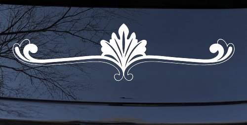 Wide Ornamental Accent Car or Truck Window Decal Sticker