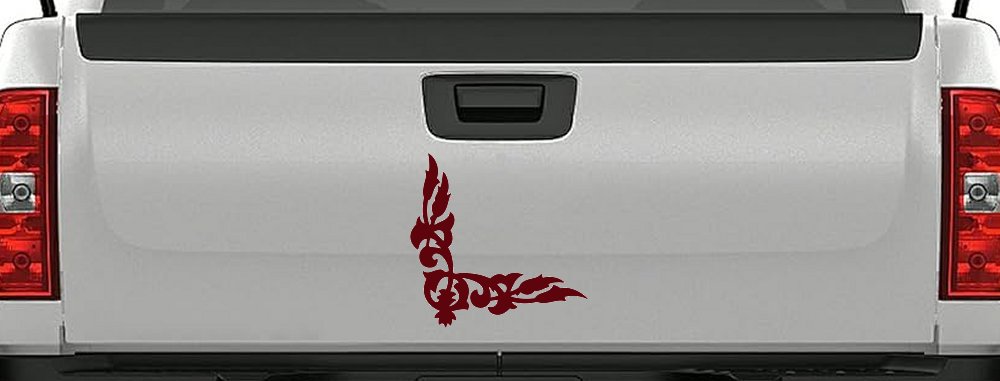 Inside Corner Vine Accent Car or Truck Window Decal Sticker