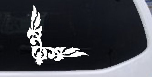 Inside Corner Vine Accent Car or Truck Window Decal Sticker