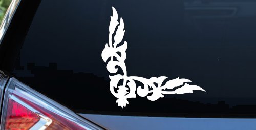 Inside Corner Vine Accent Car or Truck Window Decal Sticker