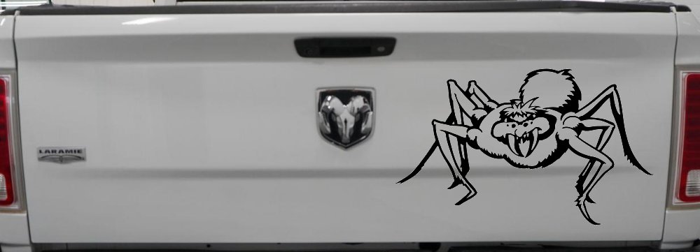 Spider Car or Truck Window Decal Sticker (Black)