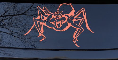 Spider Car or Truck Window Decal Sticker (Coral)