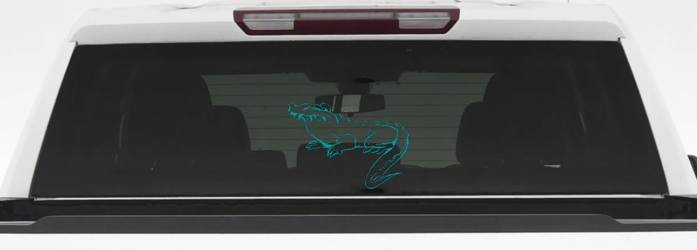 Crocodile Alligator Car or Truck Window Decal Sticker