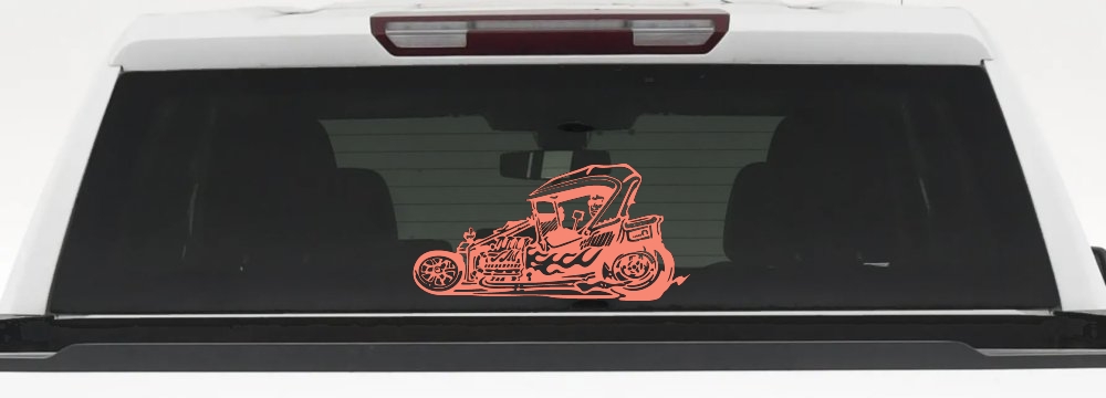 Rat Hot Rod Car or Truck Window Decal Sticker