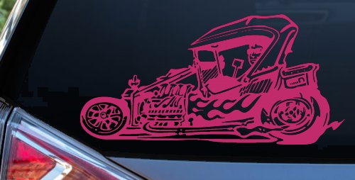 Rat Hot Rod Car or Truck Window Decal Sticker