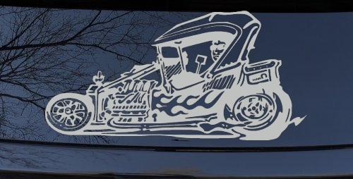 Rat Hot Rod Car or Truck Window Decal Sticker