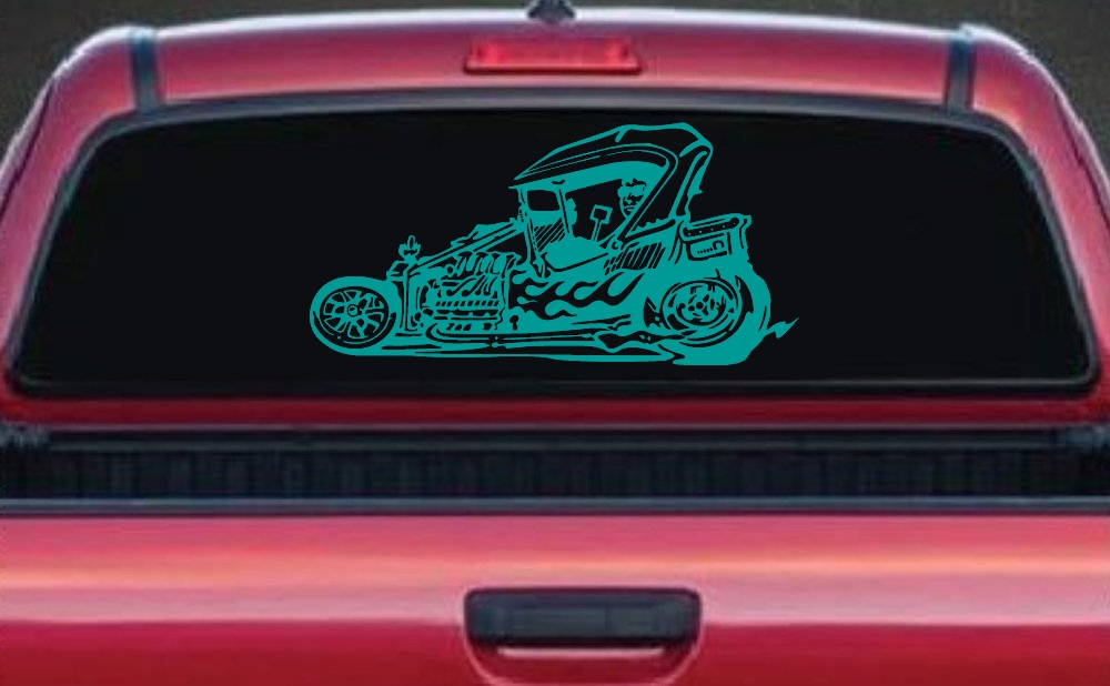 Rat Hot Rod Car or Truck Window Decal Sticker