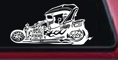 Rat Hot Rod Car or Truck Window Decal Sticker