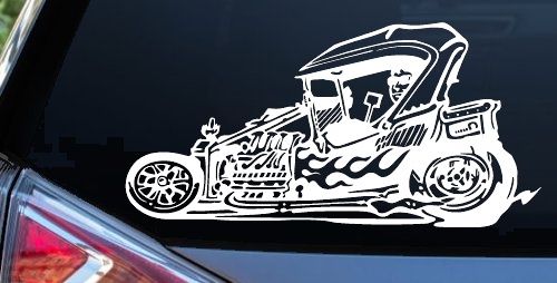 Rat Hot Rod Car or Truck Window Decal Sticker