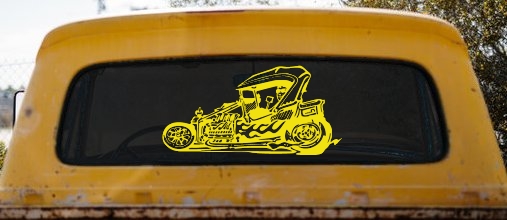 Rat Hot Rod Car or Truck Window Decal Sticker