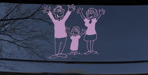 Mom Dad Daughter Family Decal Stick Family Car or Truck Window Decal Sticker