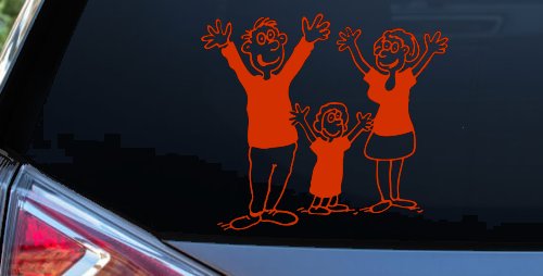 Mom Dad Daughter Family Decal Stick Family Car or Truck Window Decal Sticker