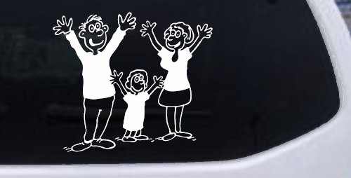 Mom Dad Daughter Family Decal Stick Family Car or Truck Window Decal Sticker