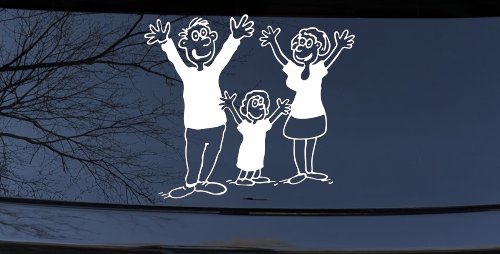 Mom Dad Daughter Family Decal Stick Family Car or Truck Window Decal Sticker