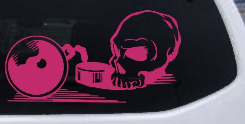 Skull Ball and Chain Car or Truck Window Decal Sticker
