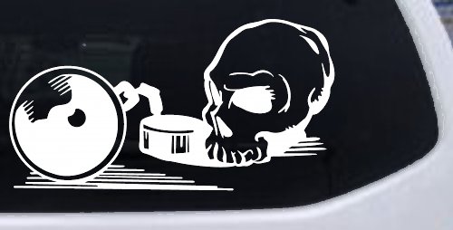 Skull Ball and Chain Car or Truck Window Decal Sticker