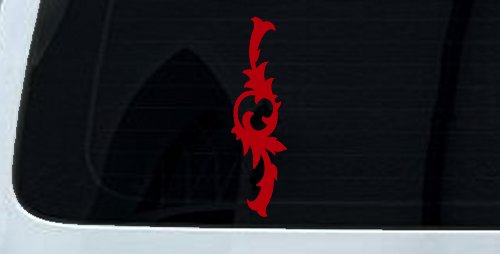 Tall Accent Car or Truck Window Decal Sticker (Red)