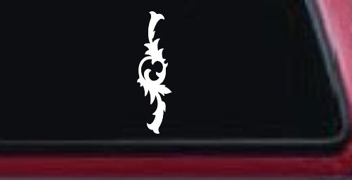 Tall Accent Car or Truck Window Decal Sticker (White)