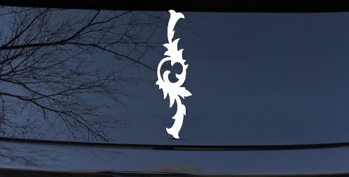 Tall Accent Car or Truck Window Decal Sticker (White)